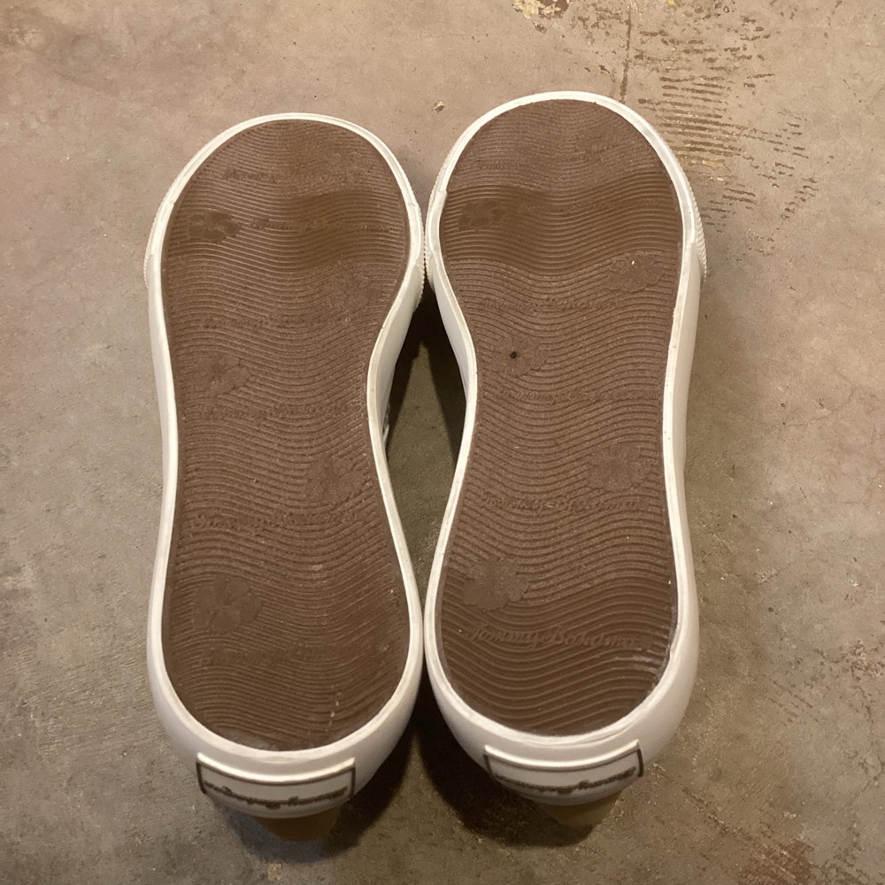 Tommy Bahama Canvas Platform Striped Slip On Sneakers Loafers Size 7.5 NEW - Picture 4 of 10